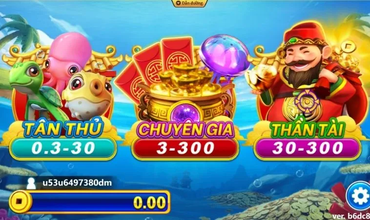 Hướng Dẫn Cách Chơi Bắn Cá Thần Tài Tại S666 Chi Tiết Nhất 2 Các phòng chơi trong game Bắn Cá Thần Tài Tại S666